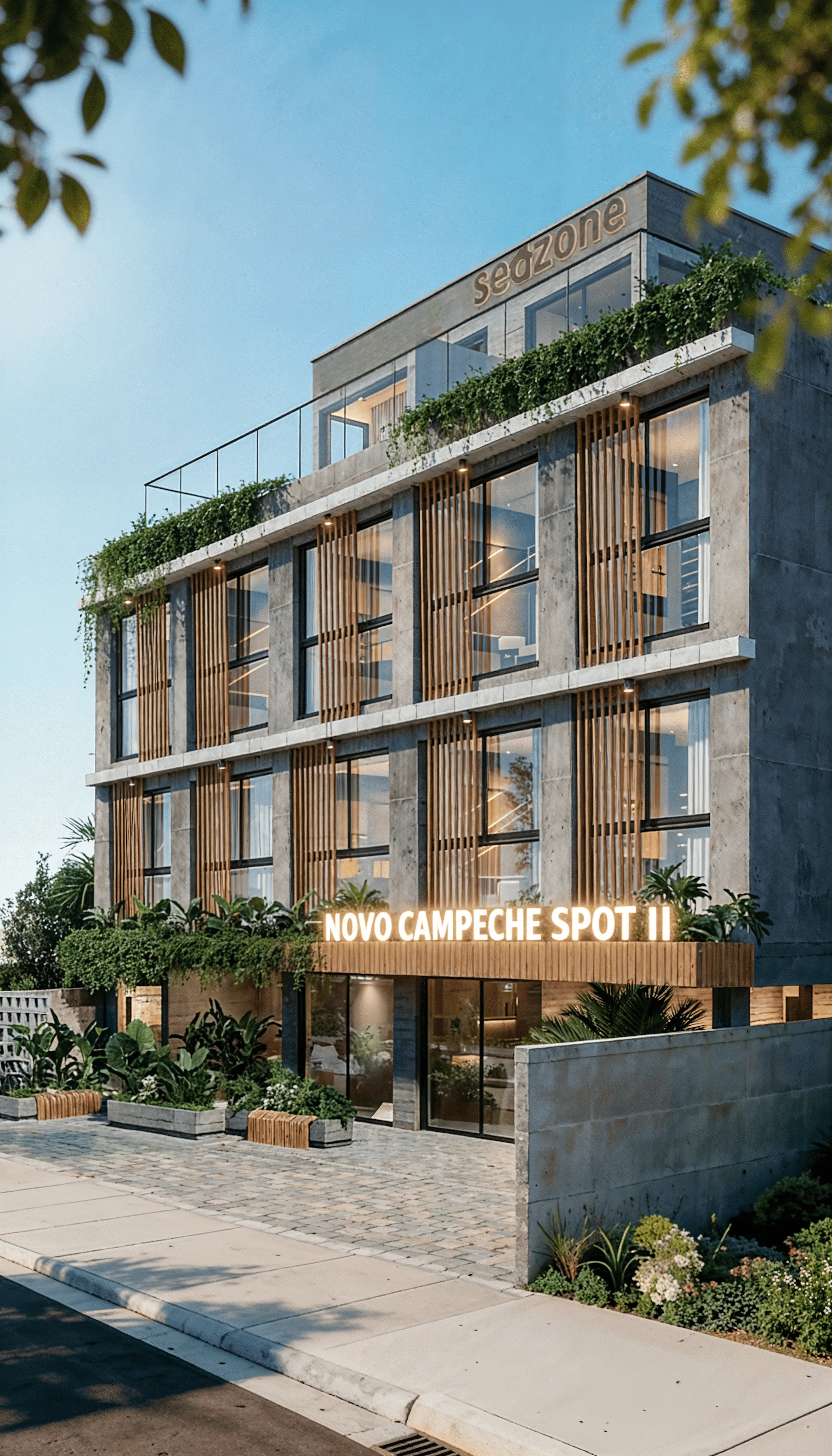 Novo Campeche Spot II, fachada